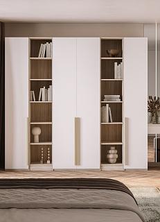 Шкаф распашной Хейсон - 13 Дуб Сонома / Белый