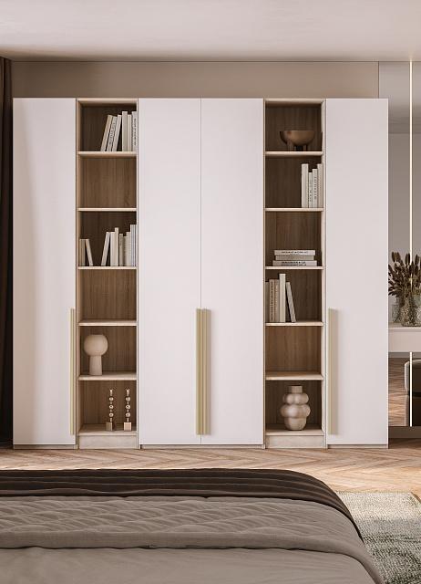 Шкаф распашной Хейсон - 13 Дуб Сонома / Белый