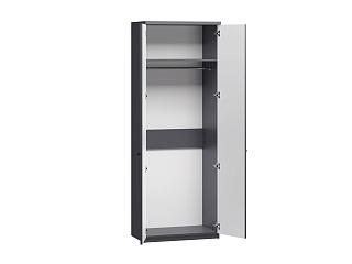 Шкаф распашной София РАХ - 8 МДФ Графит