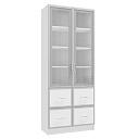 Книжный шкаф Альма - 10 Белый