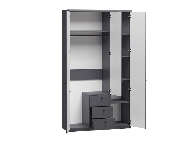 Шкаф распашной София РАХ - 19 МДФ Графит