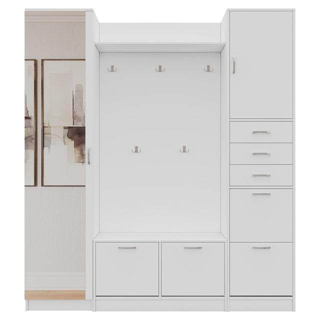 Прихожая Ольга - 8 Белый