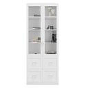 Книжный шкаф Библиограф - 2 №4 Белый