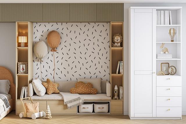 Шкаф распашной София РАХ - 36 МДФ Белый