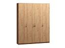 Шкаф распашной Монтана - 4 Дуб Крафт Золотой