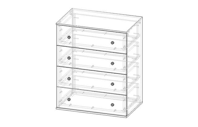 Комод Колорадо - 4 МДФ