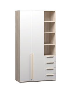 Шкаф распашной Хейсон - 22 Дуб Сонома / Белый