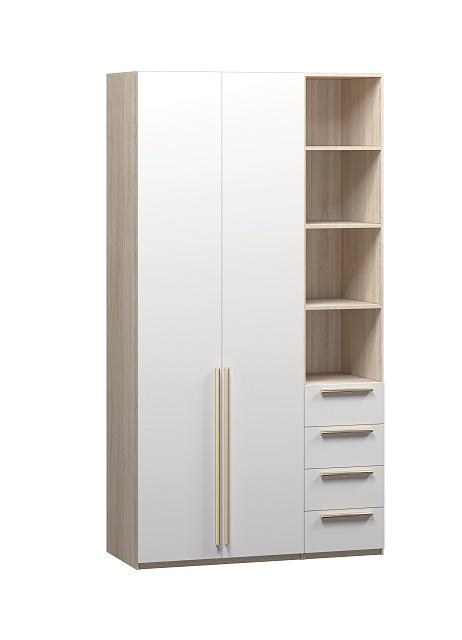 Шкаф распашной Хейсон - 22 Дуб Сонома / Белый