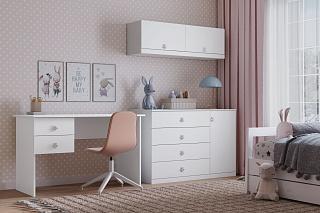 Письменный стол Скарабей - 1 МДФ Белый