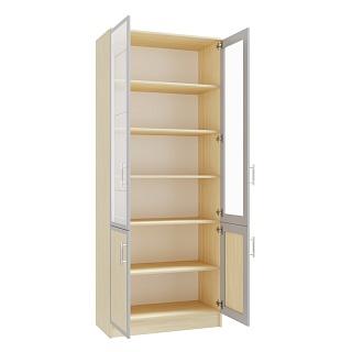 Книжный шкаф Альма - 9 Дуб Молочный