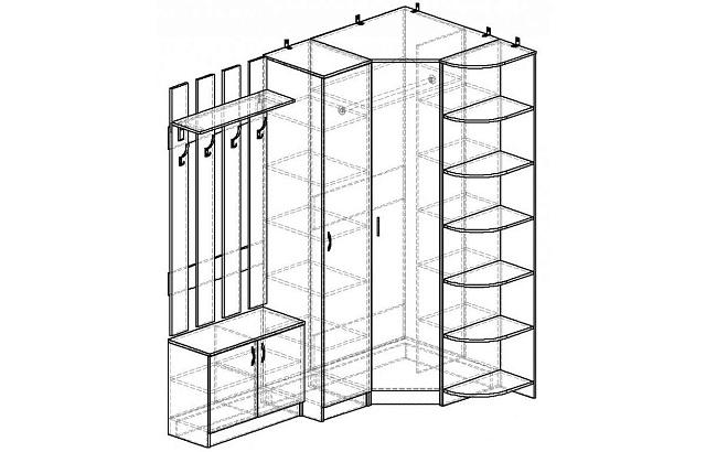Прихожая Горизонт - 15 МДФ