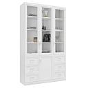 Книжный шкаф Библиограф - 3 №7 Белый