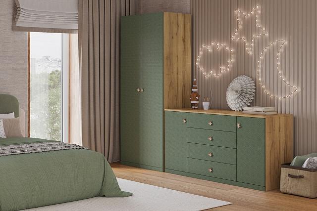 Шкаф распашной Скарабей - 2 МДФ Пантано