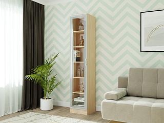 Книжный шкаф Альма - 1 Дуб Молочный