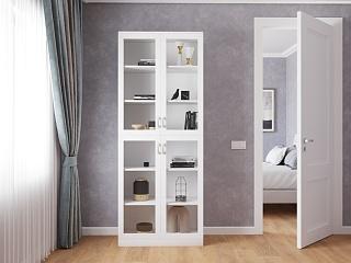 Книжный шкаф Библиограф - 2 №2 Белый