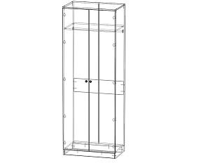 Шкаф распашной Леон - 2 МДФ