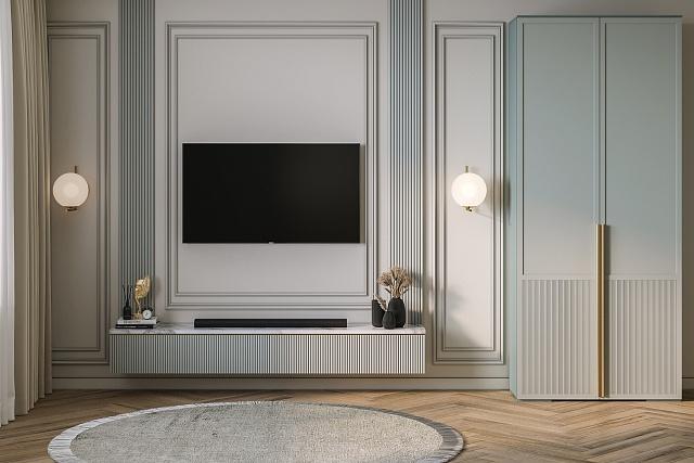 Шкаф распашной Телфорд - 2 Зеленый Айсберг