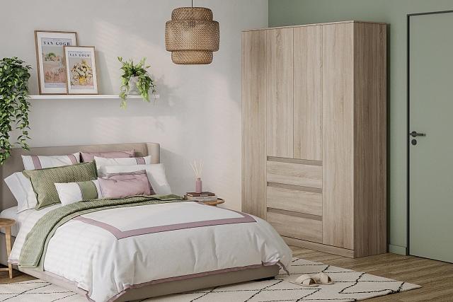 Шкаф распашной Мальм - 4 Дуб Сонома