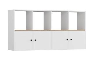 Стеллаж Оренсе - 8 Белый