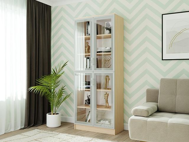 Книжный шкаф Альма - 8 Дуб Молочный