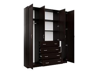 Шкаф распашной Стелла - 5 Венге