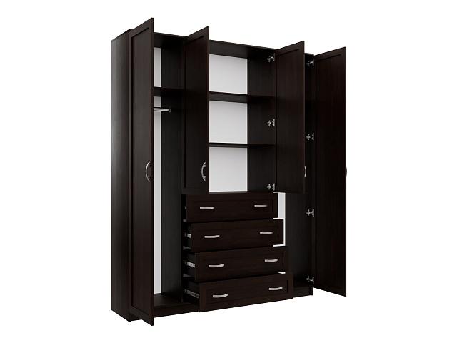 Шкаф распашной Стелла - 5 Венге