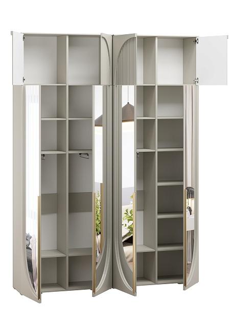 Шкаф распашной Брей - 2.2 с антресолью Кашемир