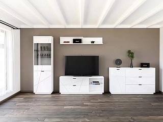 Стенка Бостон - 5 Белый