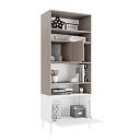 Стеллаж Скарлет - 3 Белый / Кашемир