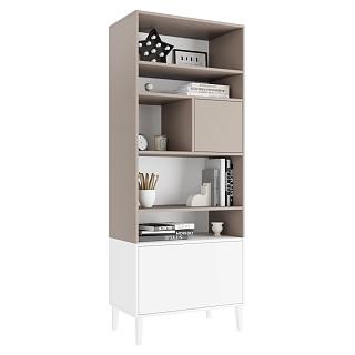 Стеллаж Скарлет - 3 Белый / Кашемир