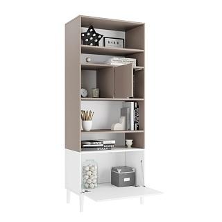 Стеллаж Скарлет - 3 Белый / Кашемир