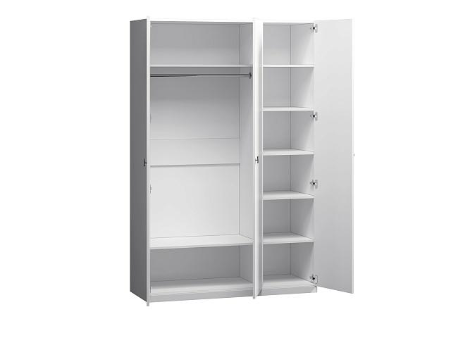 Шкаф распашной Банни - 3 МДФ Белый