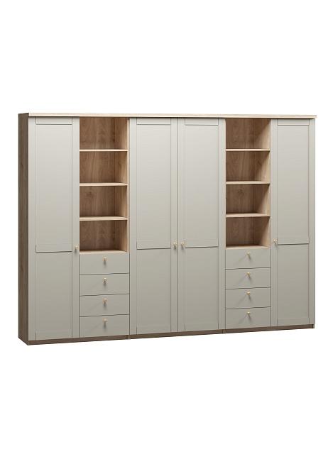 Шкаф распашной София РАХ - 27 МДФ Кастелло Медовый / Кашемир