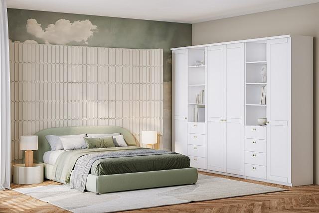 Шкаф распашной София РАХ - 27 МДФ Белый