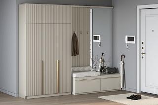 Шкаф распашной Монро - 3 с антресолью Кашемир