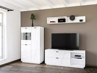 Стенка Бостон - 1 Белый