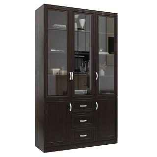 Книжный шкаф Библиограф - 3 №6 Венге