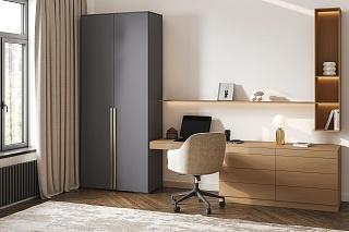 Шкаф распашной Эдинбург - 2 Графит