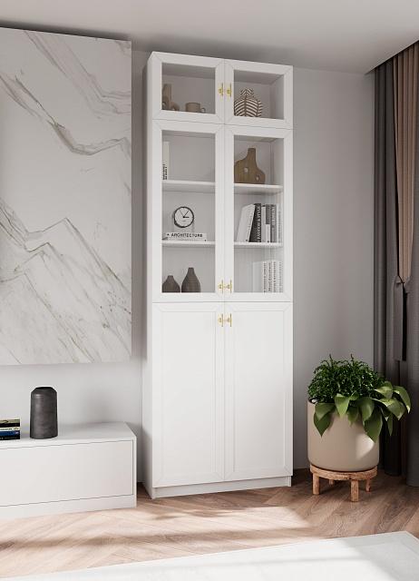 Библиотека Билли Хелена с антресолью - 21 Белый / Золото