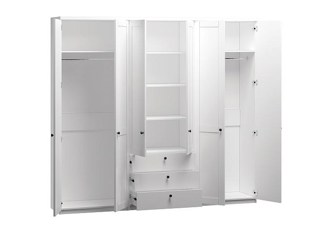 Шкаф распашной София РАХ - 12 МДФ Белый