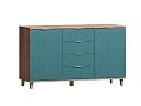 Комод Марвин 25 фрезеровка 3 Аквамарин