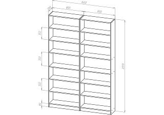 Стеллаж Билли - 16