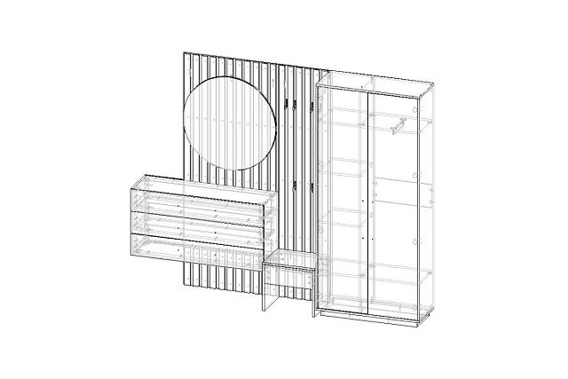 Прихожая Неаполь - 5 Черный