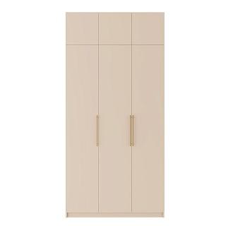 Шкаф распашной Калифорния - 3 с антресолью Сатин