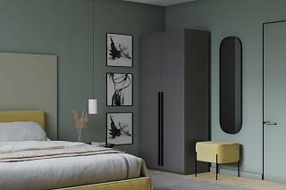 Шкаф распашной Лорена Пакс - 2 Графит