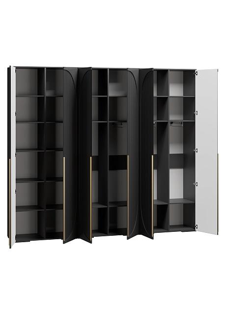 Шкаф распашной Брей - 3 Черный