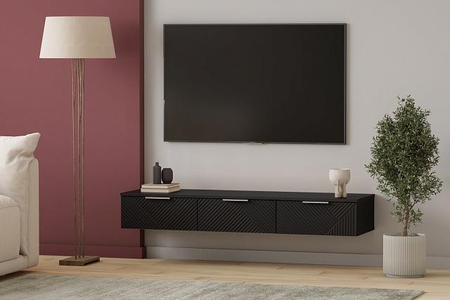 Тумба под ТВ Салерно NEW 3 Черный