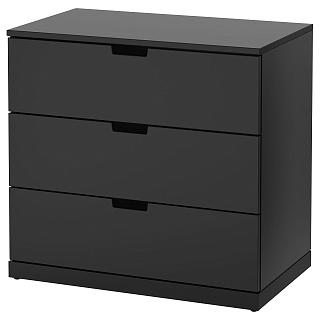 Комод Генри - 2 МДФ Черный