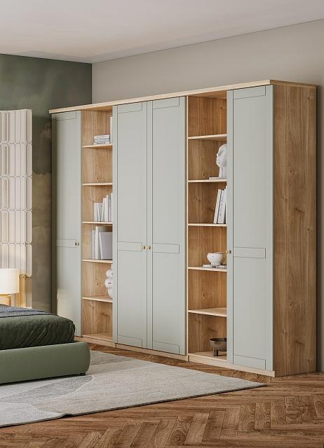 Шкаф распашной София РАХ - 25 МДФ Кастелло Медовый / Кашемир