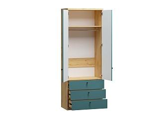 Шкаф распашной София РАХ - 18 МДФ Аквамарин